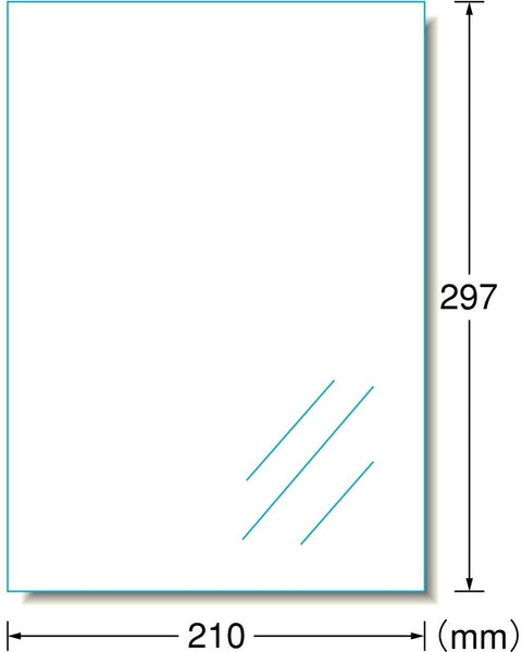 まとめ買い ラベルシール エーワン 屋外ラベル IJ UVカット保護カバー付 光沢透明 A4 31023 10枚入 ノーカット 耐水 耐光 30個セット - 3