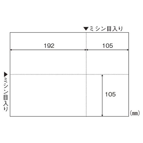 ヒサゴ BPE2001 エコノミーマルチプリンタ帳票 A4 白紙 2穴 2500枚