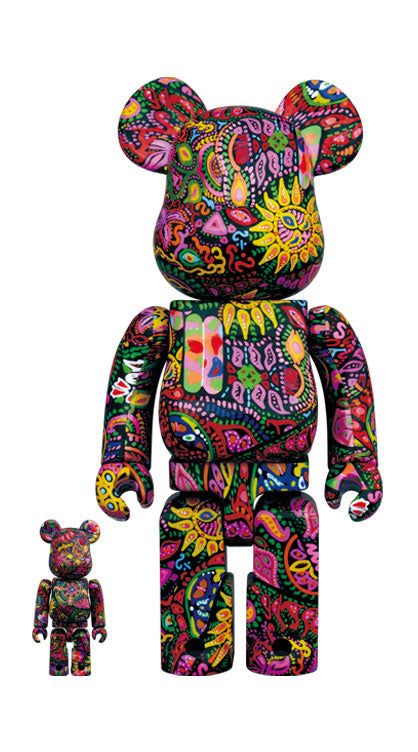 BE@RBRICK Psychedelic Paisley 100% & 400%