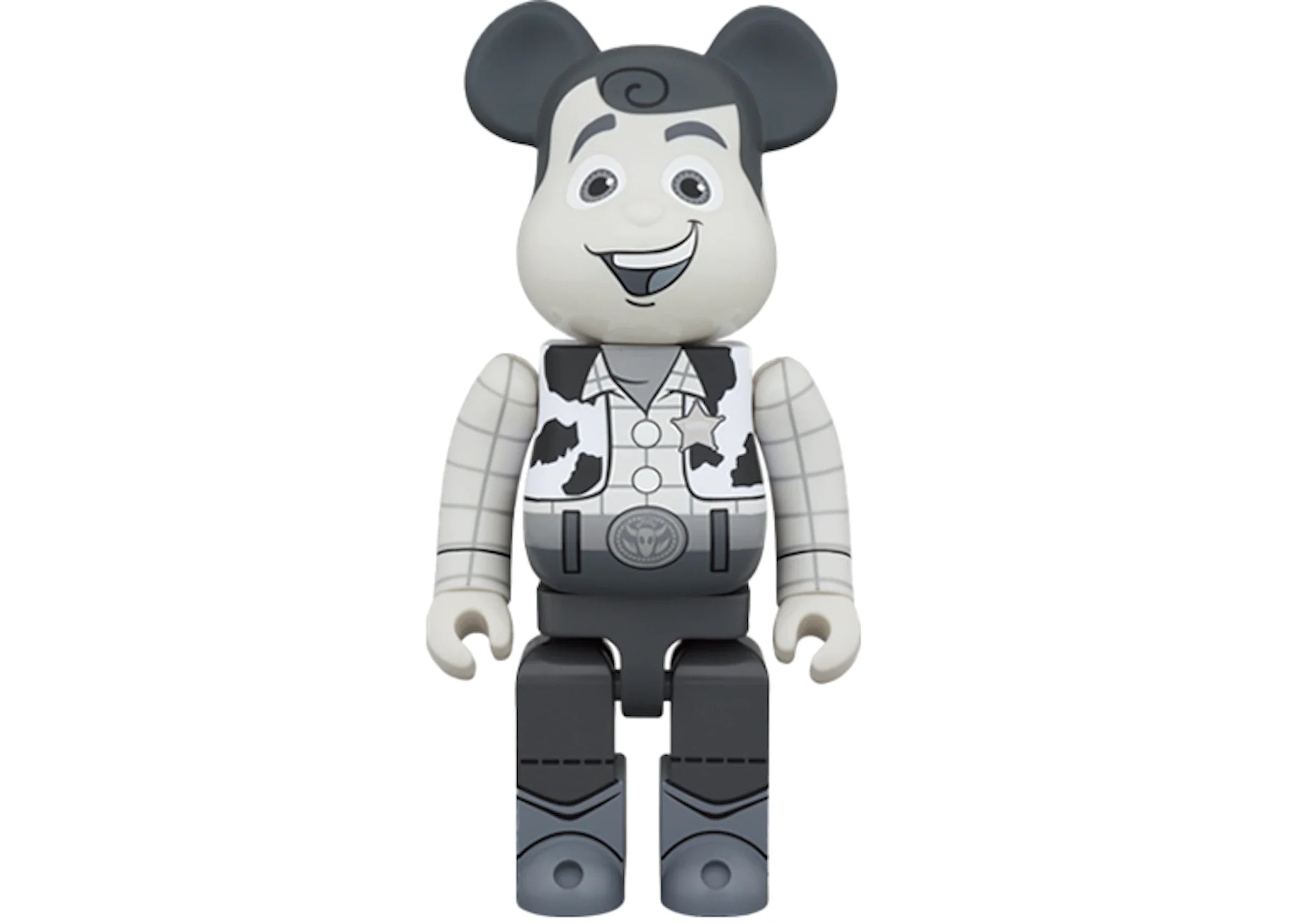 低価格で大人気の BE＠RBRICK WOODY 1000％ Ver. B&W 知育玩具