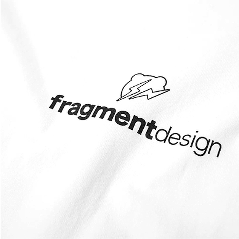 MEDICOM TOY: BE@RBRICK x Fragment Design - BE@RBRICK x Fragment Design Logo  Tee (White)