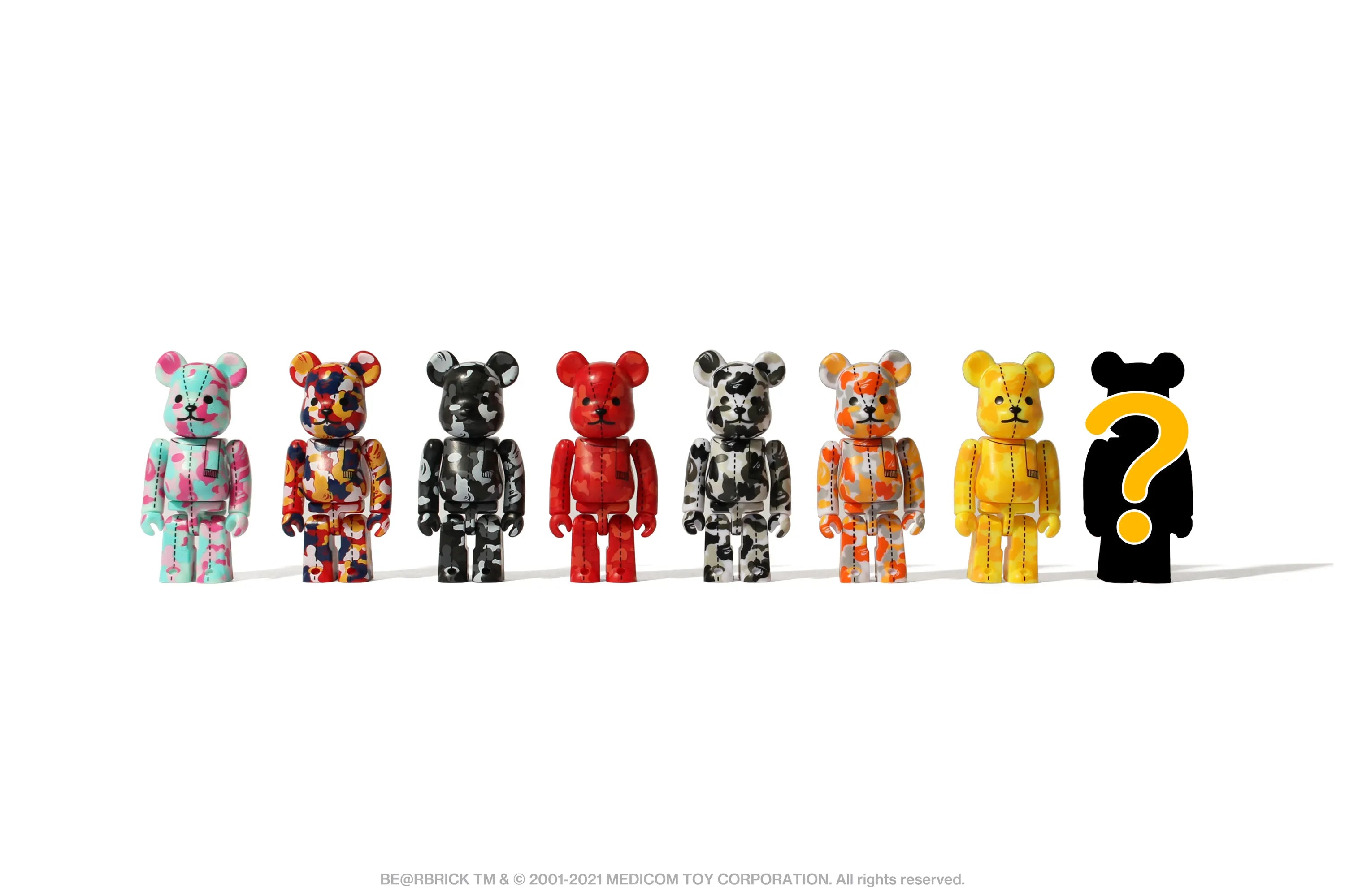 MEDICOM TOY: BAPE CAMO 28TH ANNIVERSARY BE@RBRICKS - BE@RBRICK