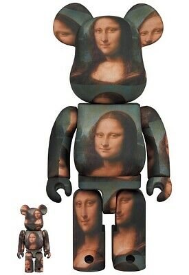 BE@RBRICK Leonard De Vinci Mona Lisa 100% & 400%