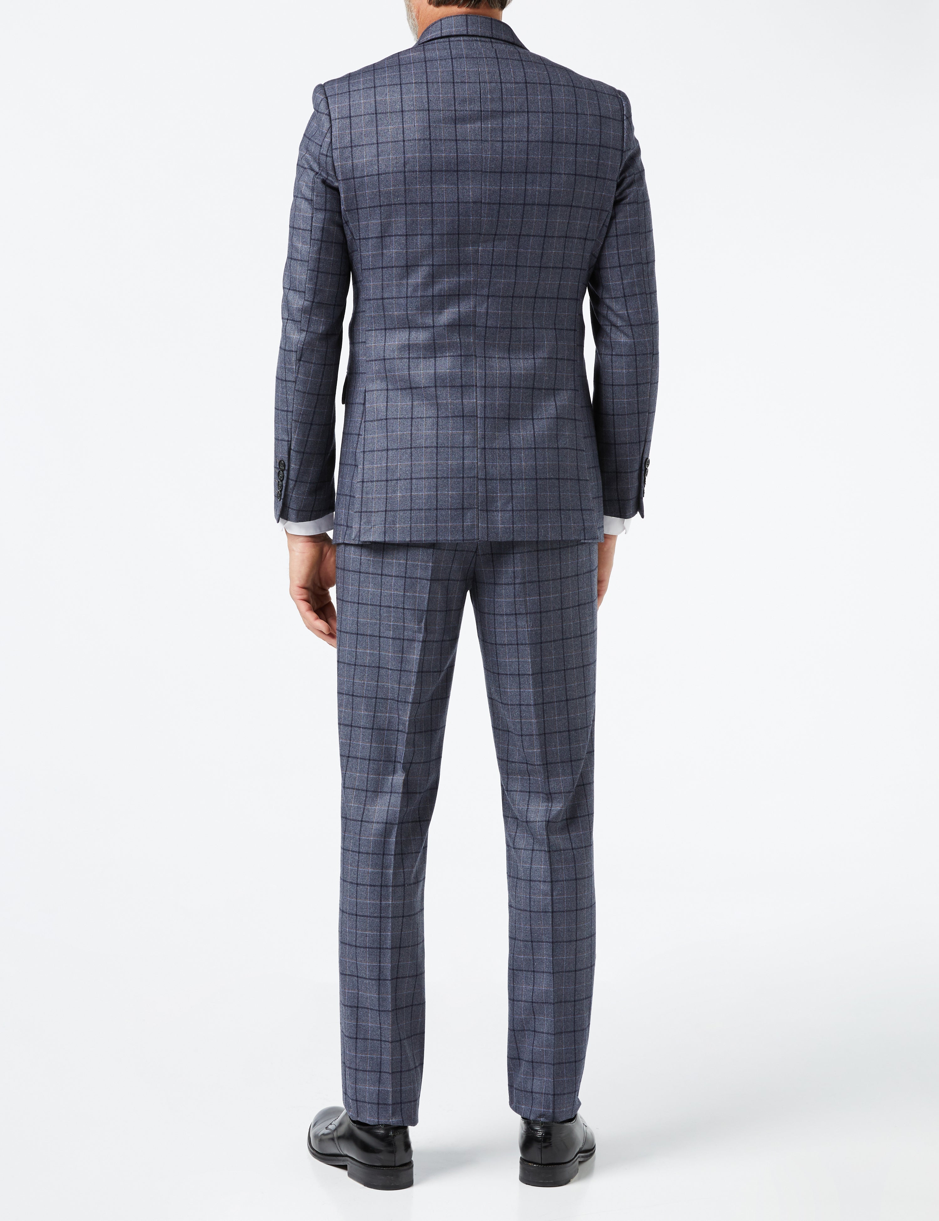 HECTOR - GREY WINDOWPANE CHECK JACKET & WAISTCOAT