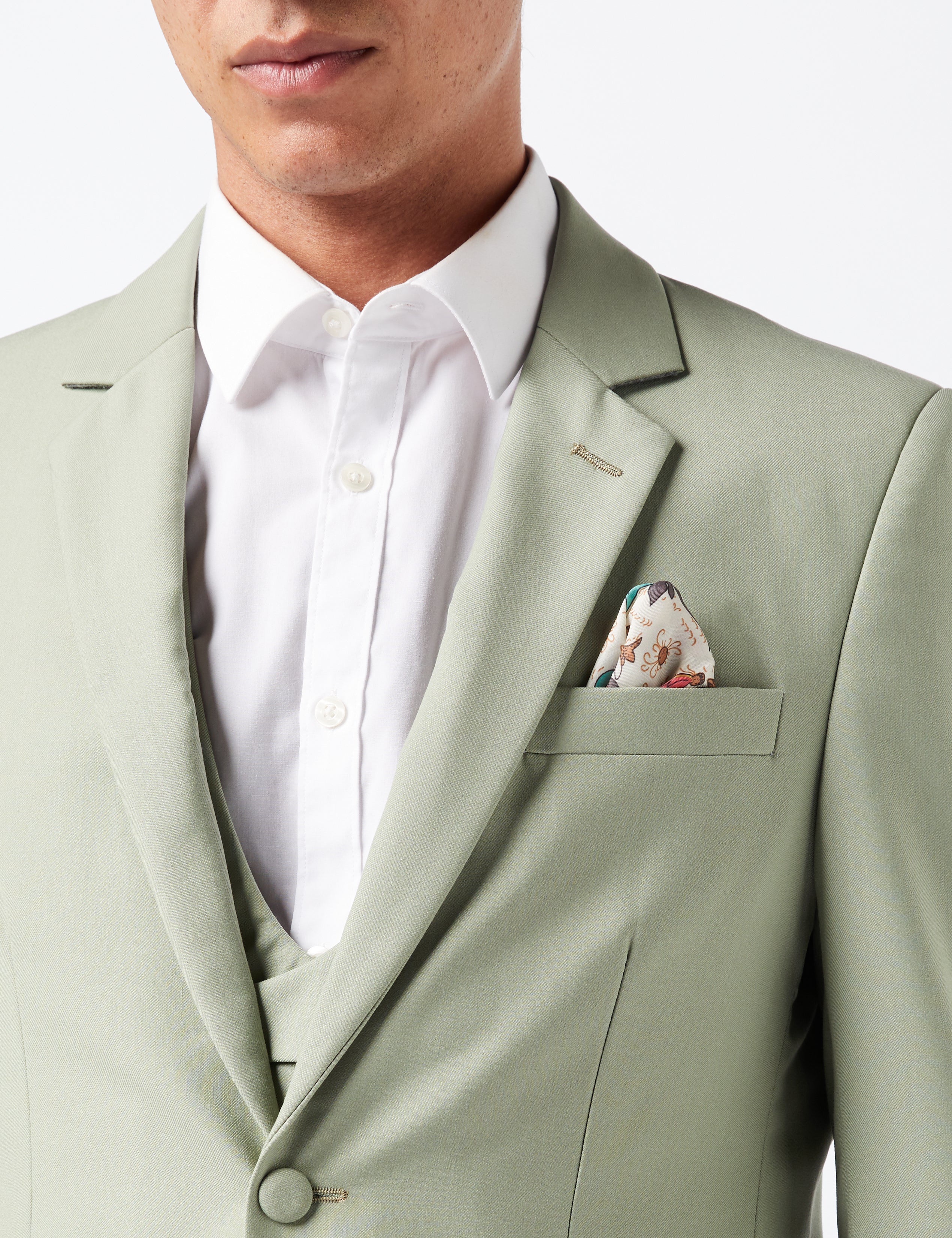 LETE - PALE MINT SUMMER WEDDING JACKET & WAISTCOAT