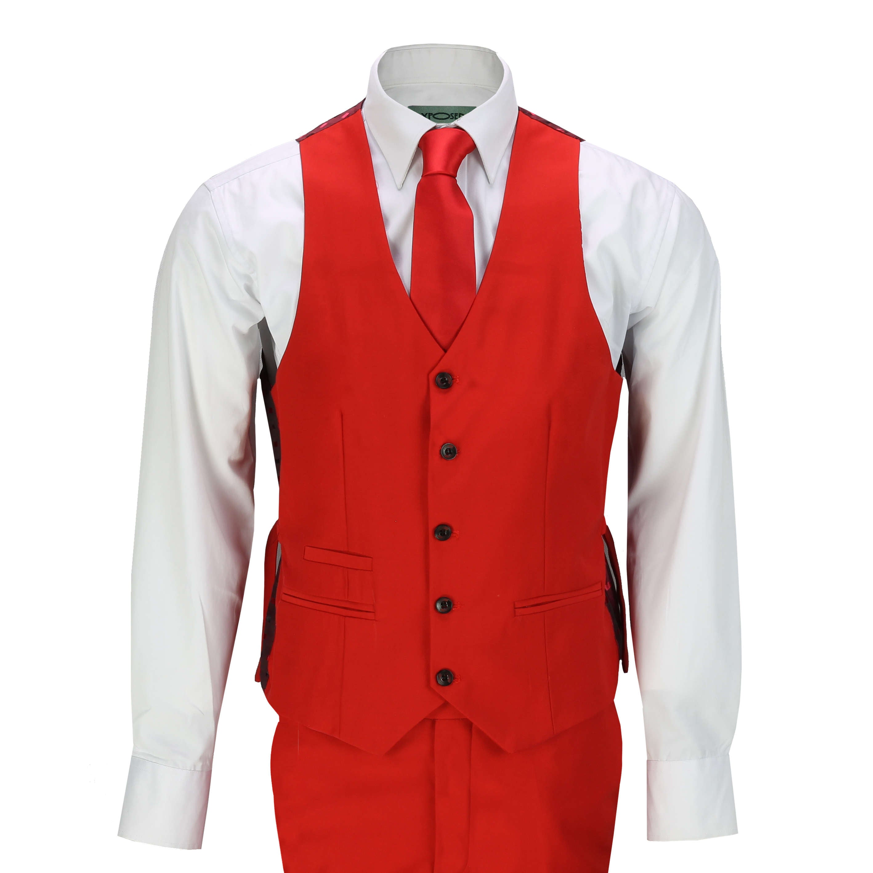 JROSS - RED FORMAL JACKET & WAISTCOAT