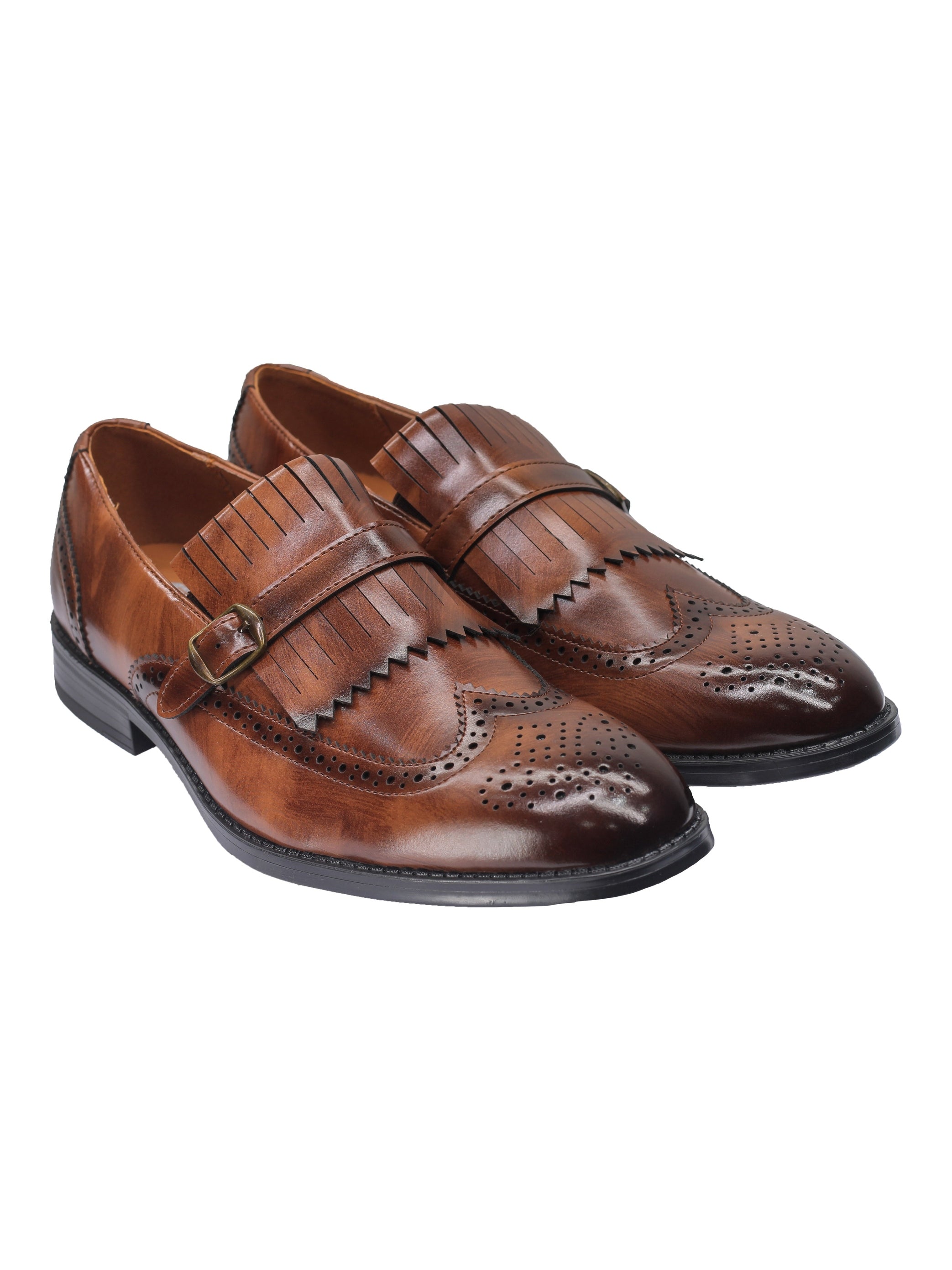 MONK STRAP BROGUE LOAFERS