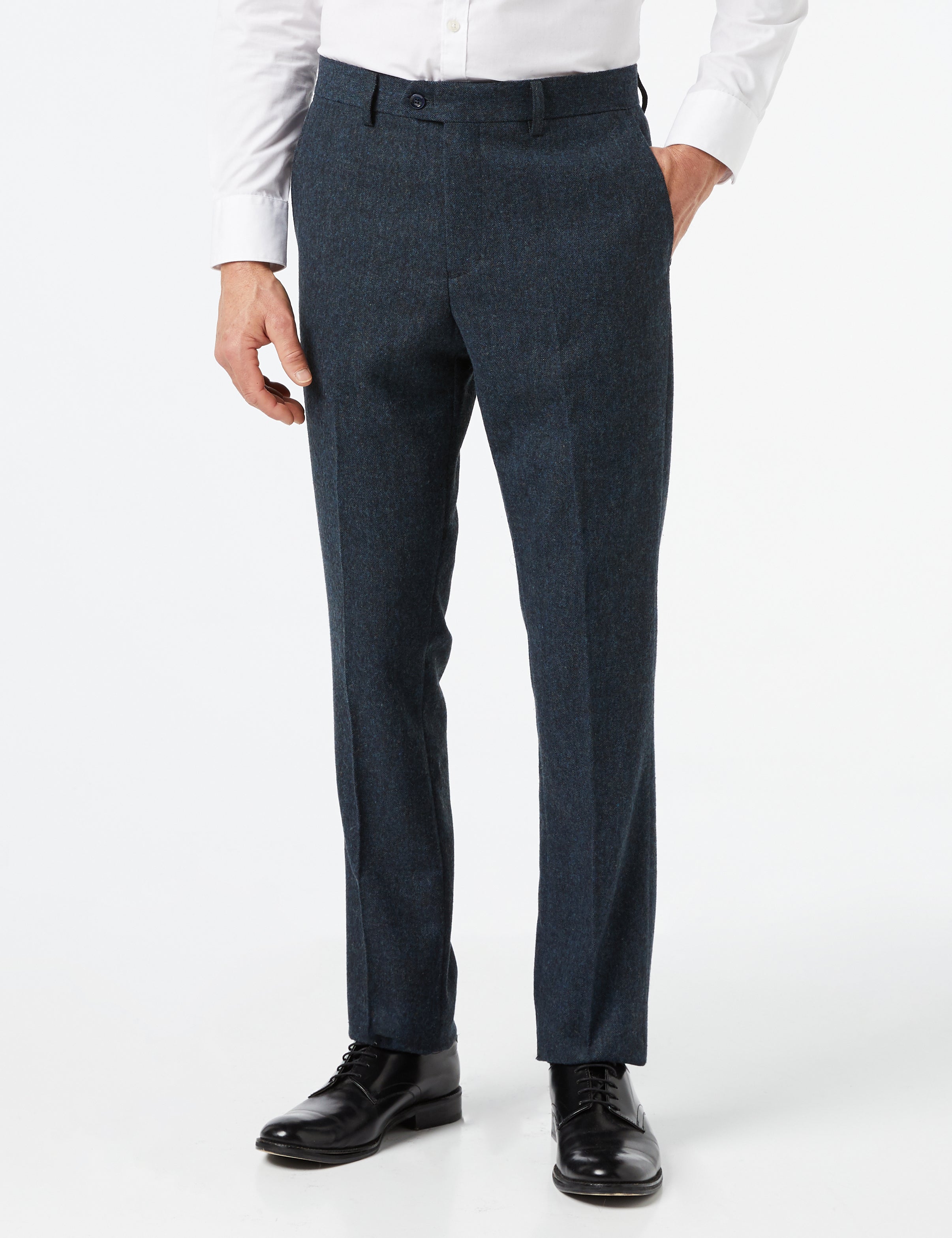 Calvin - Mens 1920s Vintage Blue Tweed Trousers – XPOSED