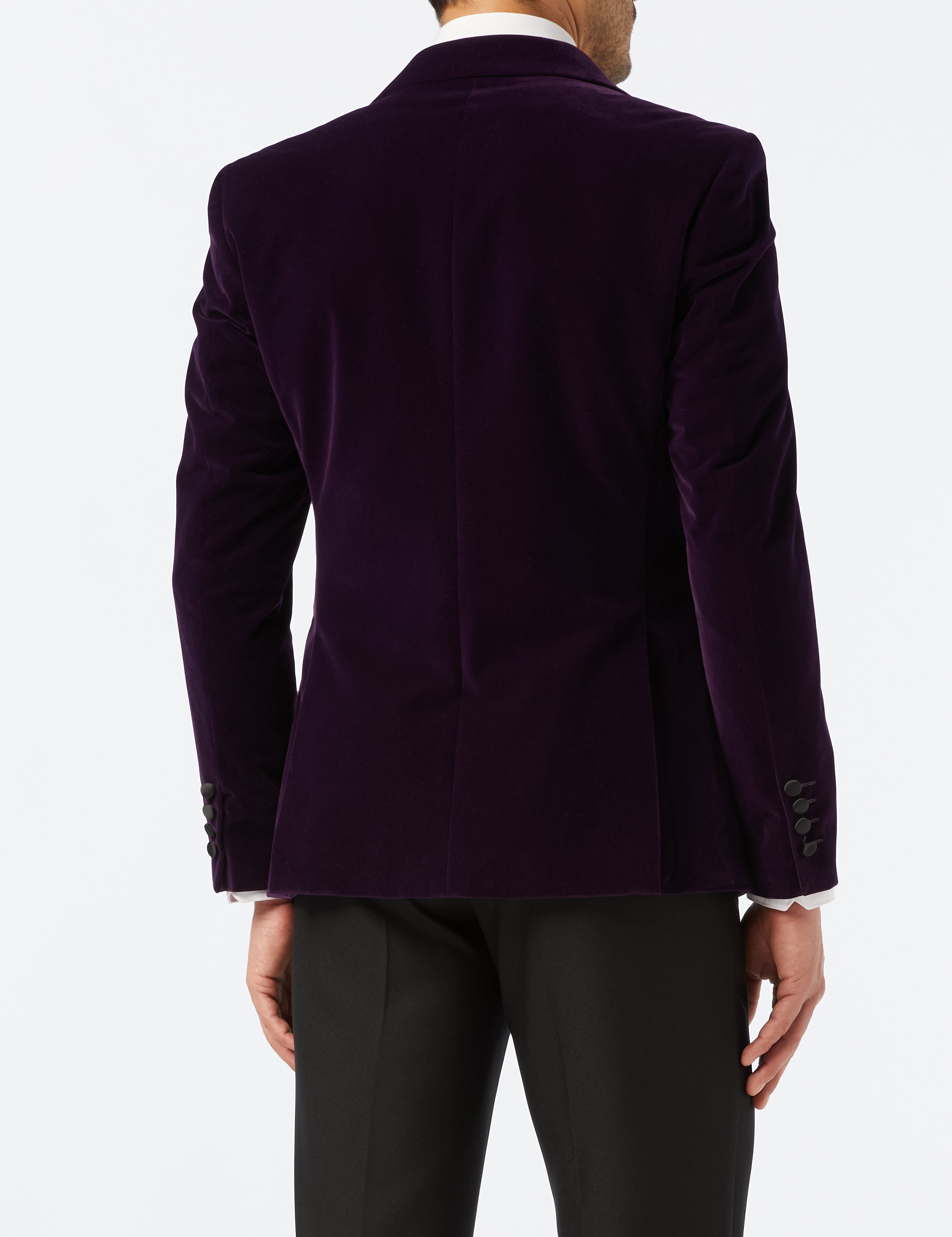 WILLS - Purple Soft Velvet Dinner Jacket