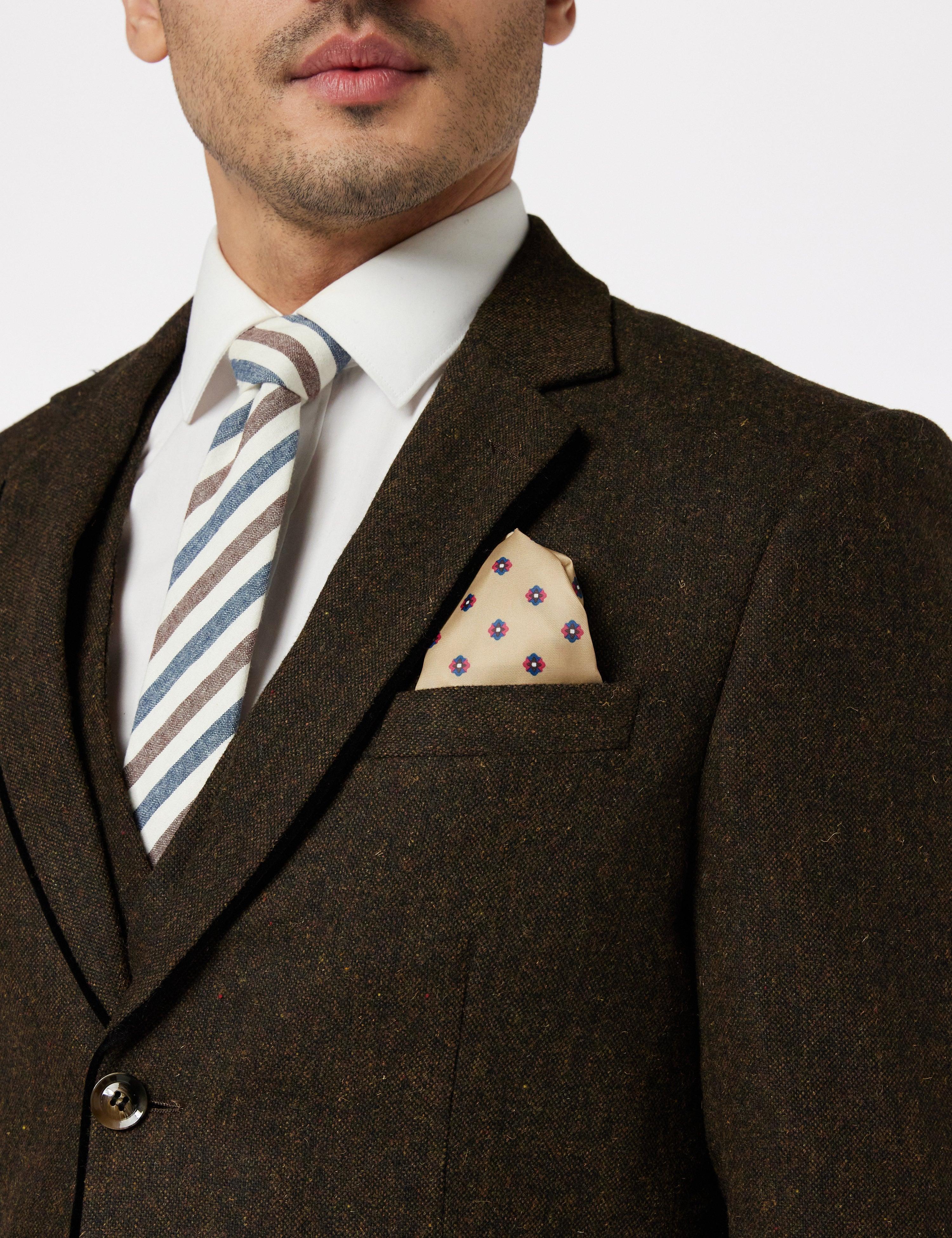 Brown Tweed Tailored Suit