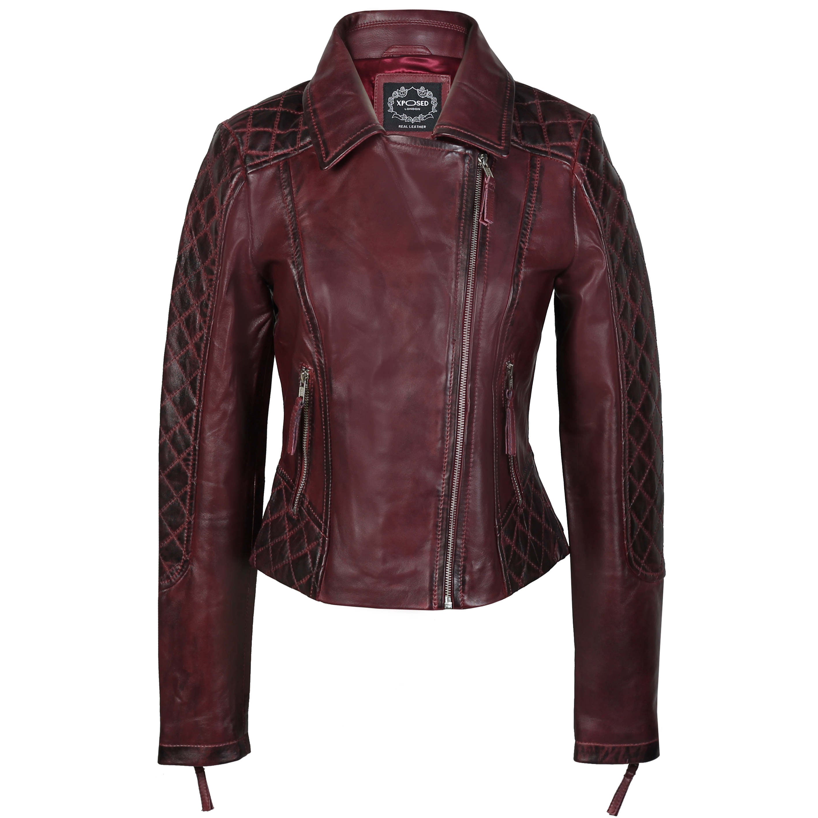 WOMEN'S RETRO REAL LEATHER JACKET