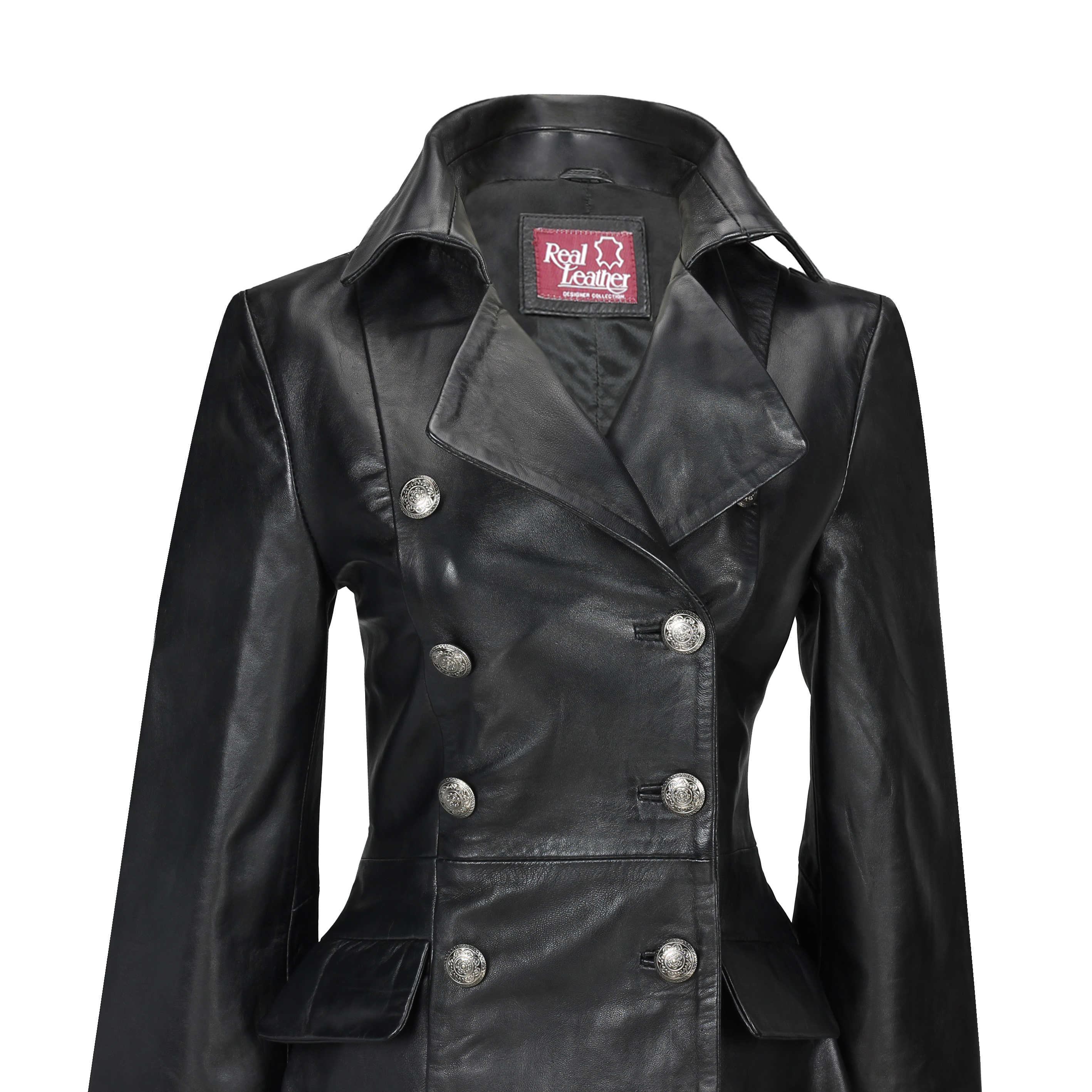 Victorian Leather Jacket Black