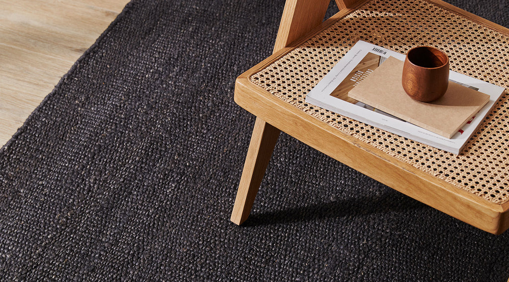 Cadiz rug in Natural by Weave. Jute rug. Natural fibre. Interior styling with rugs