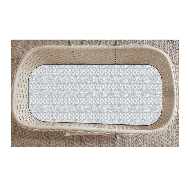 organic cotton bassinet fitted sheet