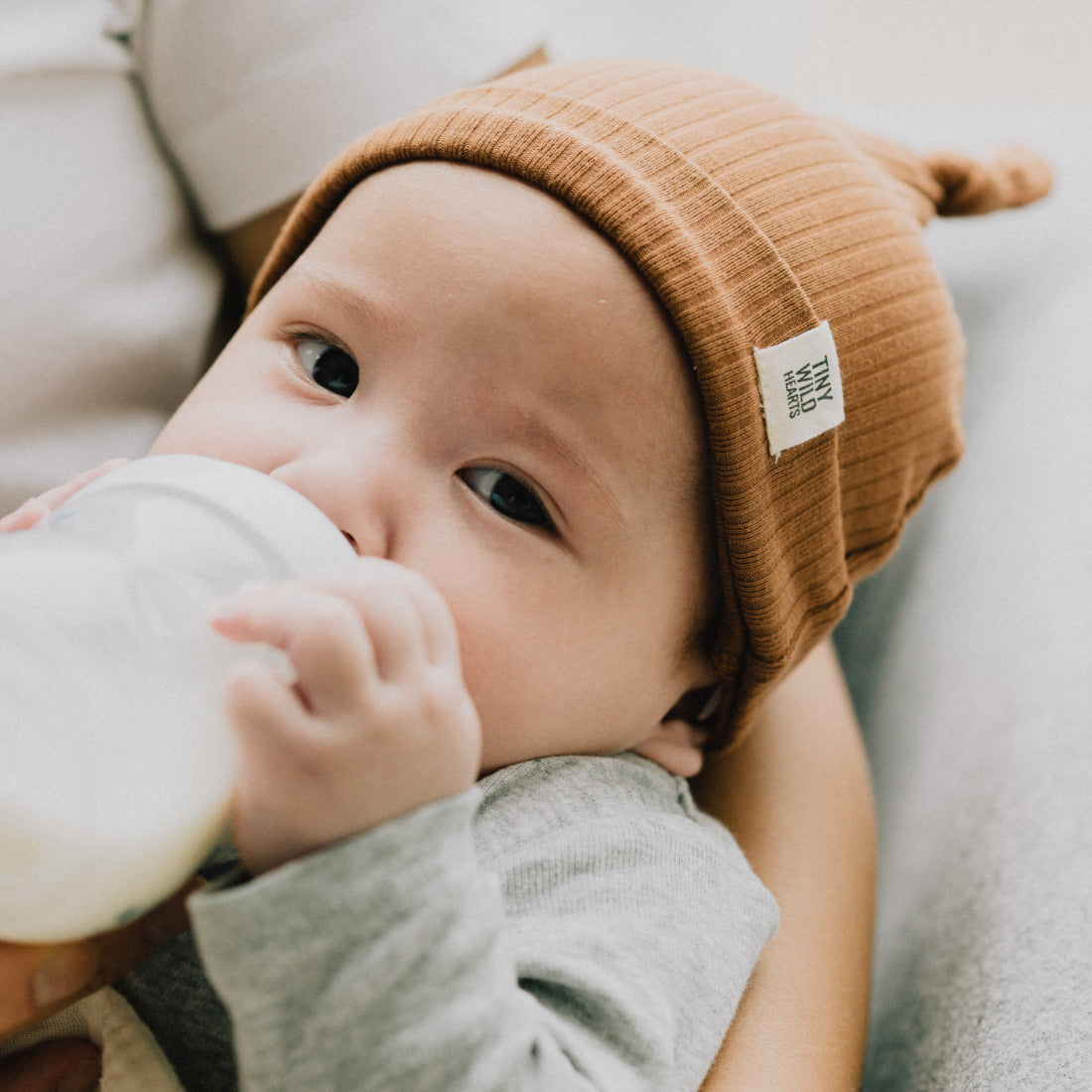 cotton newborn beanie