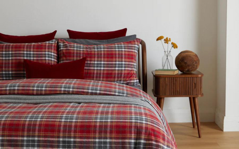 FOXFORD TARTAN FLANNEL BEDDING