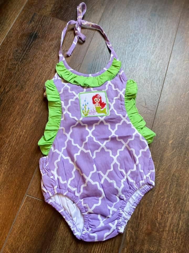 smocked mermaid swimsuit