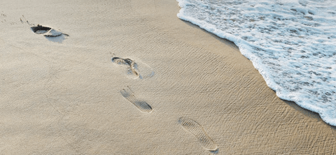 Feet on beach 