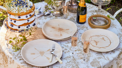 maaterra plates on a wedding table