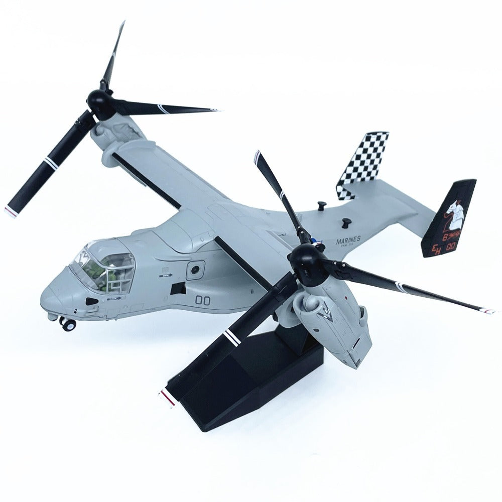 1/72 Scale Bell Boeing V-22 Osprey US Marines Tiltrotor Military Transport Aircraft Diecast Model