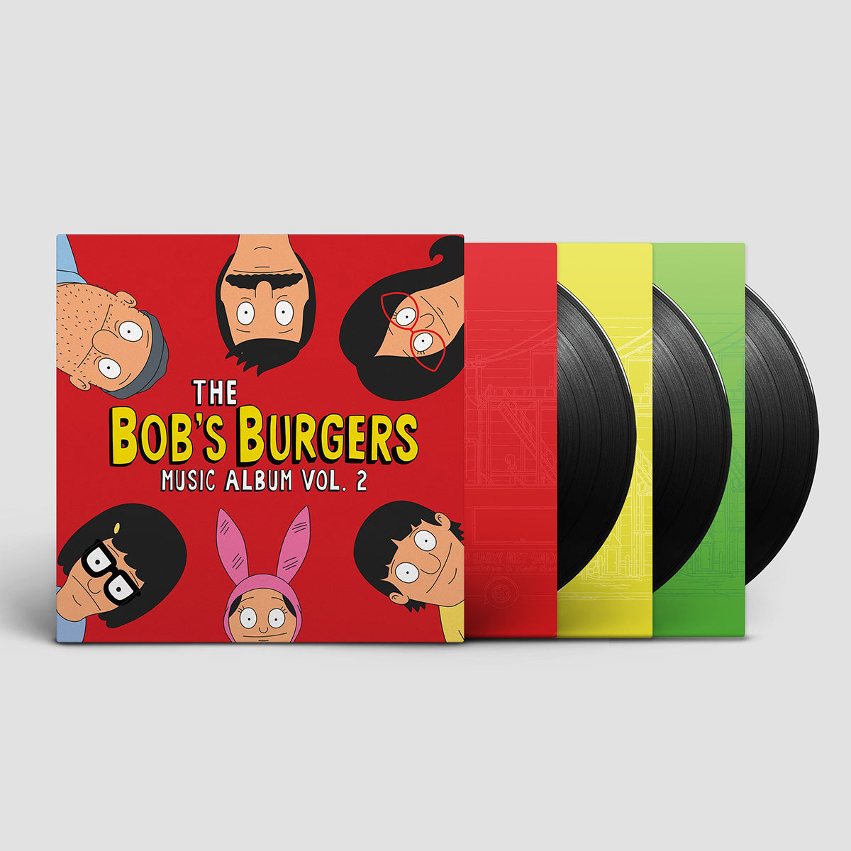 Bobs Burgers The Bobs Burgers Music Album Vol2 Triple Vinyl Lp Vvv Records 