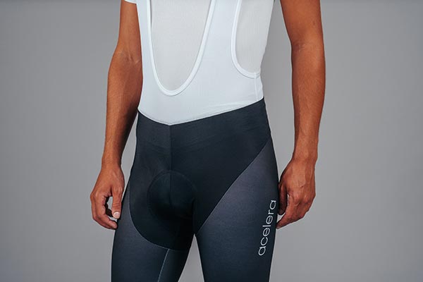 Bib shorts with suspenders