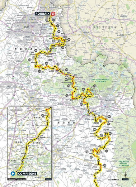 Parijs Roubaix Parcours 2022