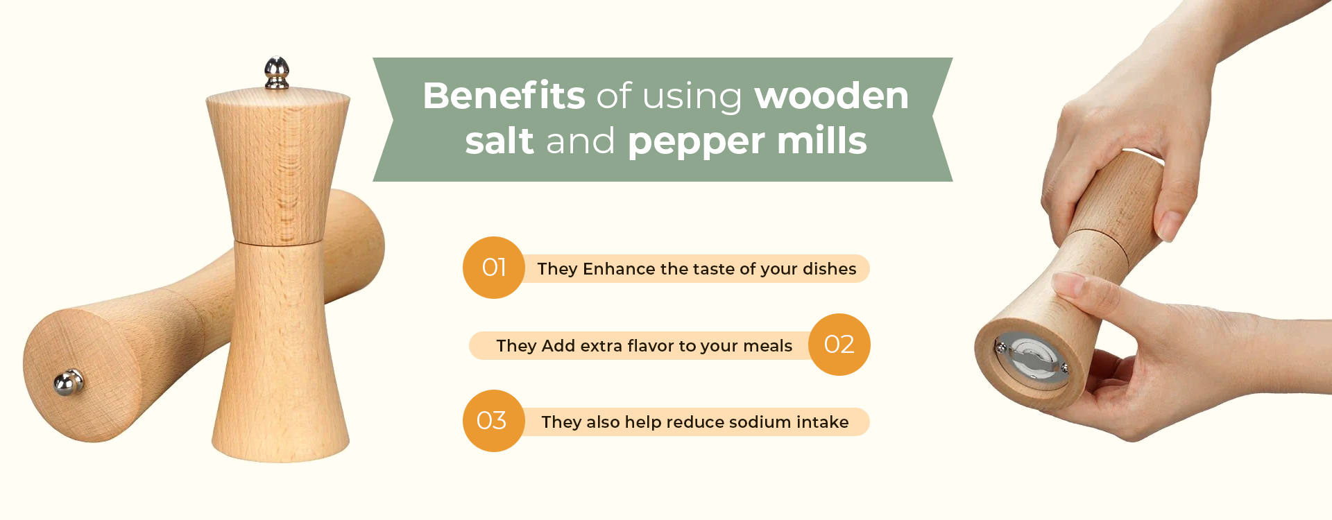 Benefits of Wooden Salt and Pepper Mills – Spice It Your Way