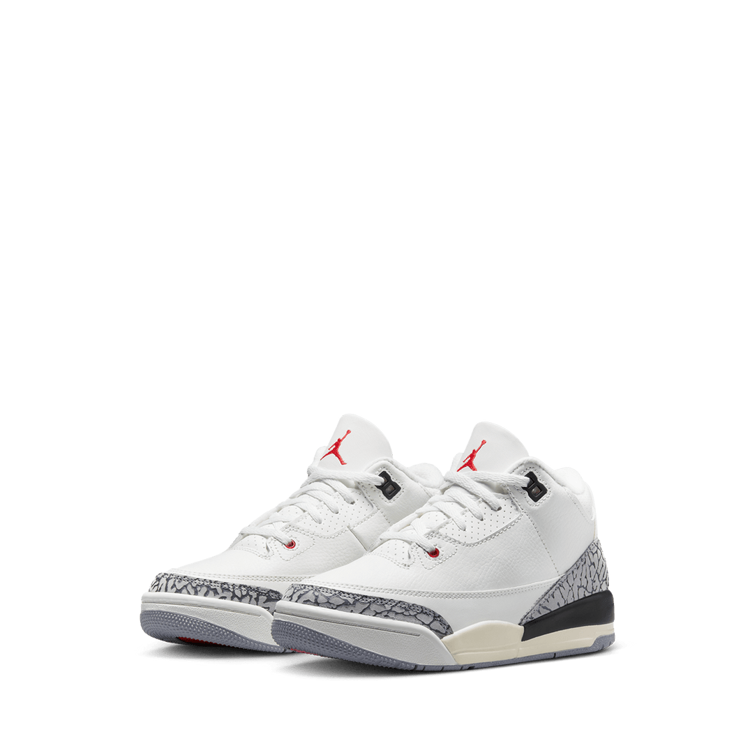 white cement jordans 3