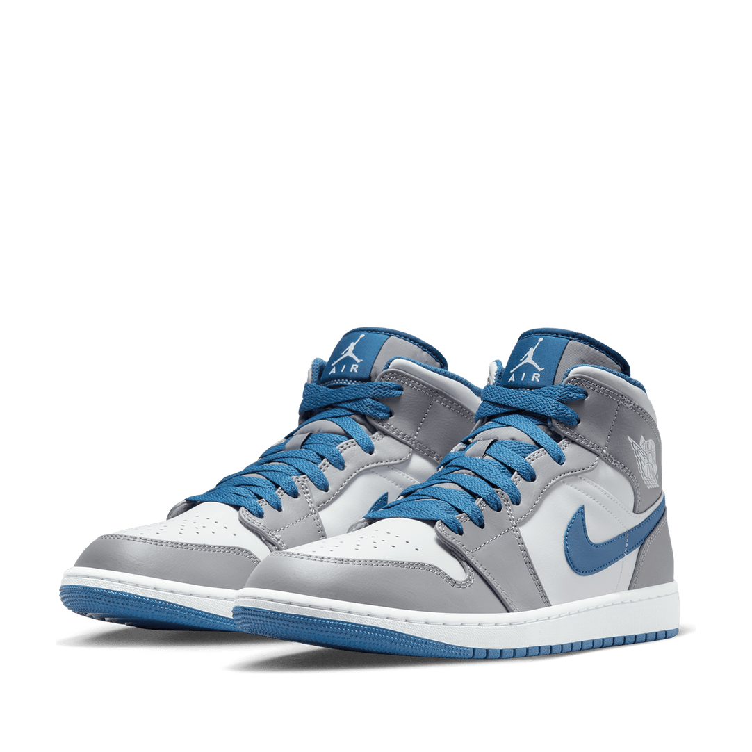 air jordan mid 1 grey blue