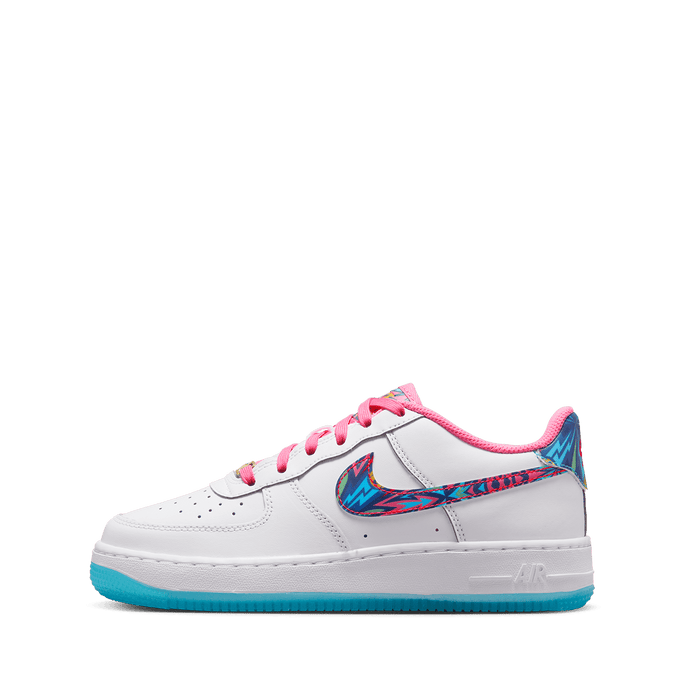 white multicolor air force 1