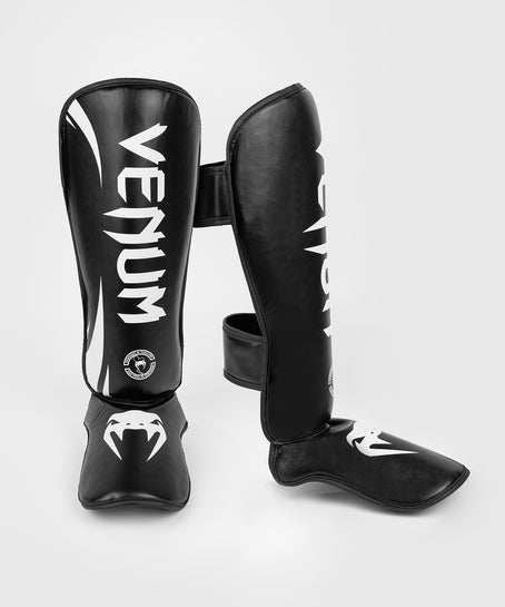 Venum - protège-tibia / Elite / Blanc-Noir / Medium