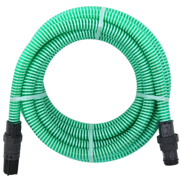 sugeslange med PVC-tilslutninger 4 m 22 mm grøn