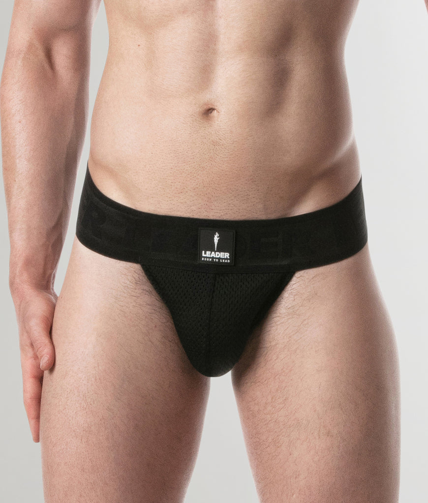 Bike Athletic Mesh Jockstrap - Black