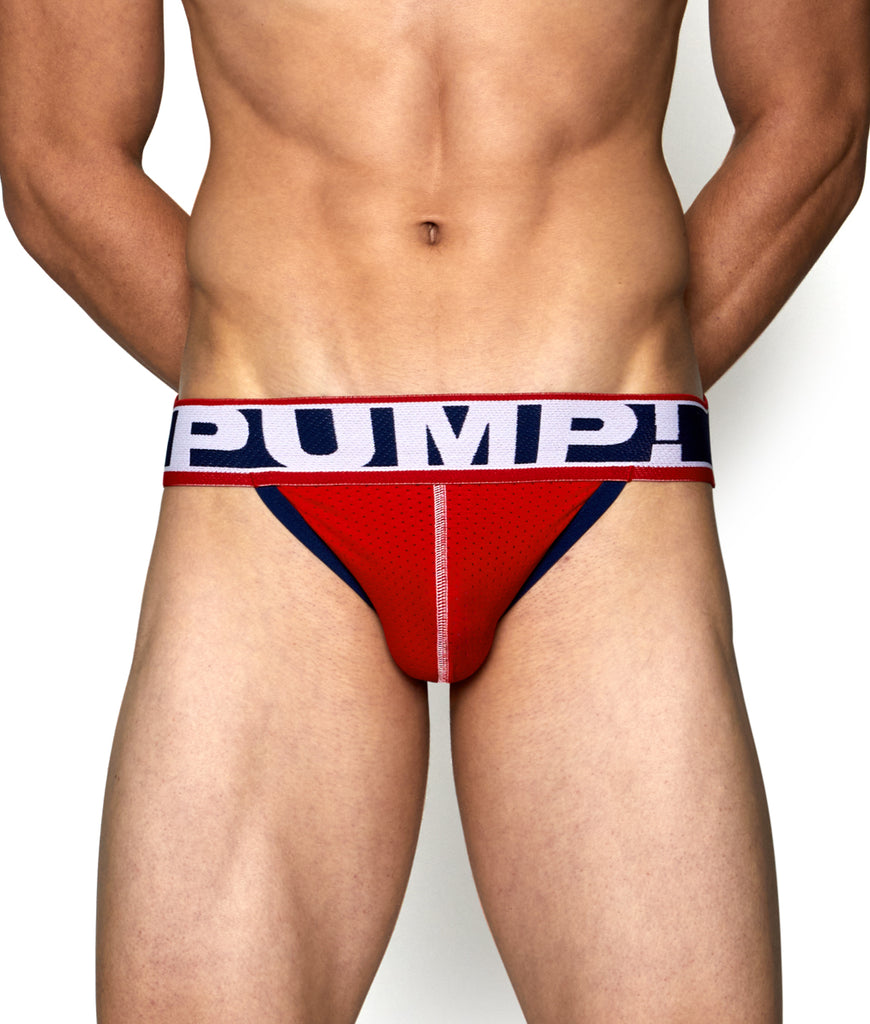 Cueca Jockstrap Pump Vermelha - Modelo Flash - H115