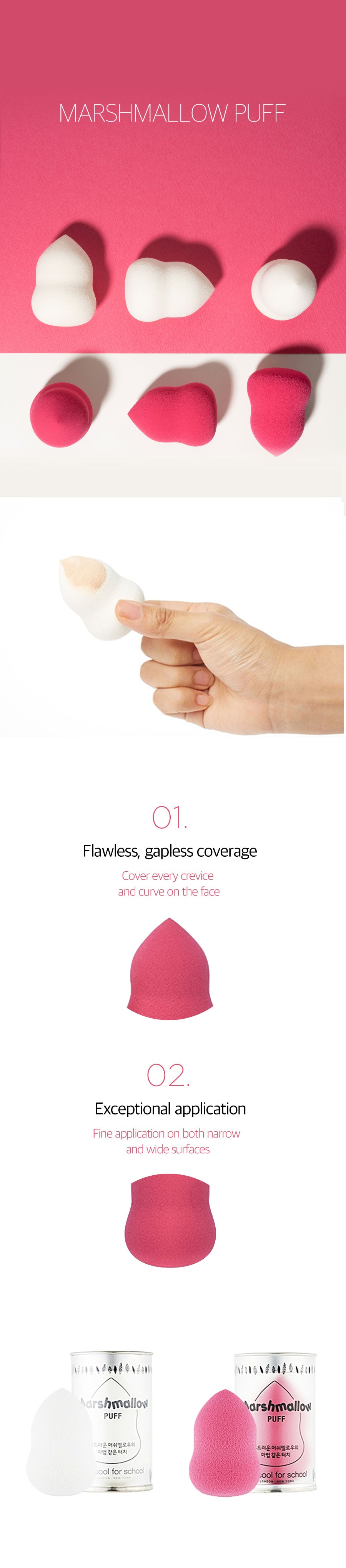 marshmallow puff flawless coverage soft beauty blender