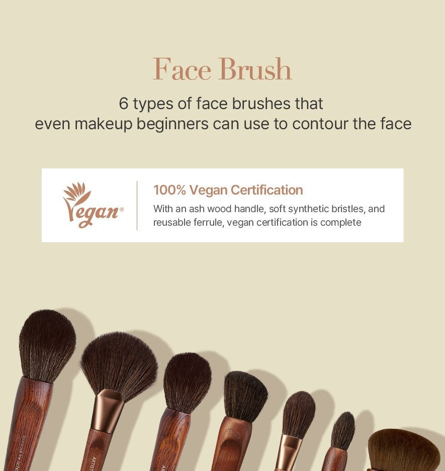 Too Cool For School - 6 Types of Vegan Face Brushes