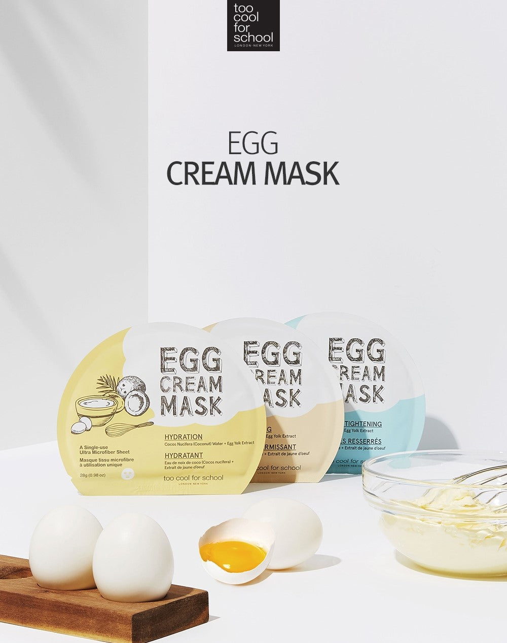 Too Cool For School Egg Cream Mask