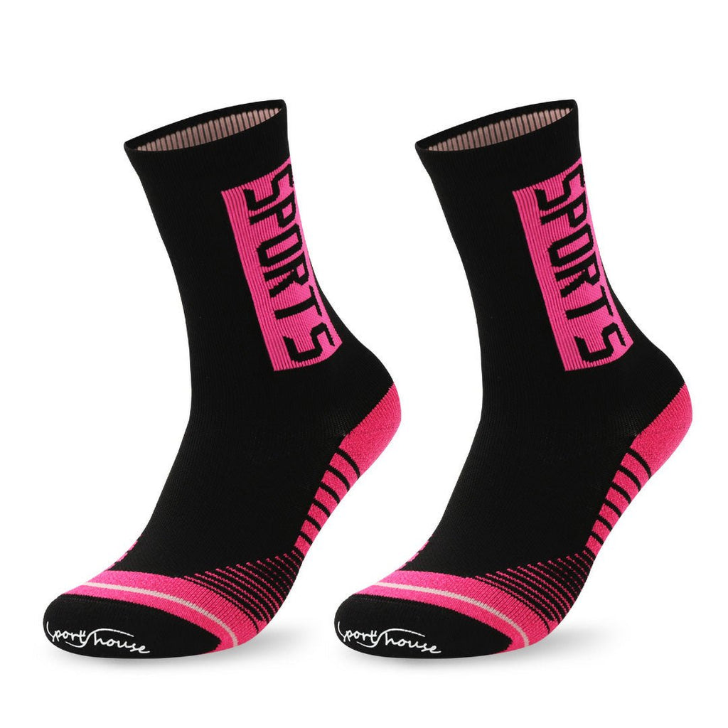 Calcetines ciclismo negros sin costuras para mujer - Kylie Crazy
