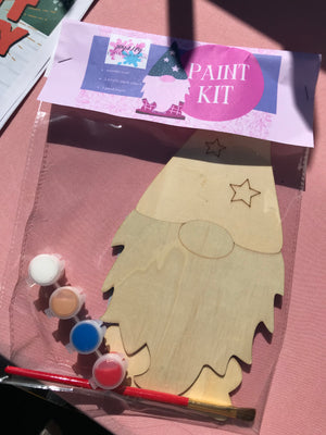 Patriotic Gnome Wood Hanging Craft Paint Kit - Joyaley Paint-Togethers - Painting Hanging Kit