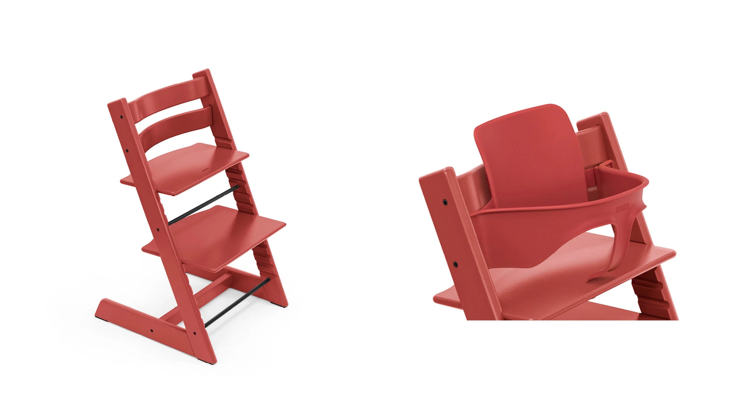 Stokke Tripp Trapp Stol Inkl. Babyset Warm Red