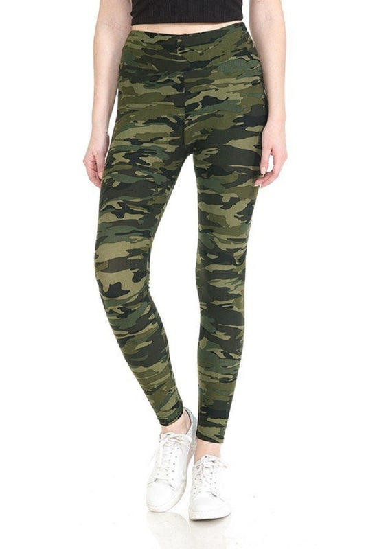 YSDNCHI 2022 Camouflage Womens for Leggins Graffiti Style Slim