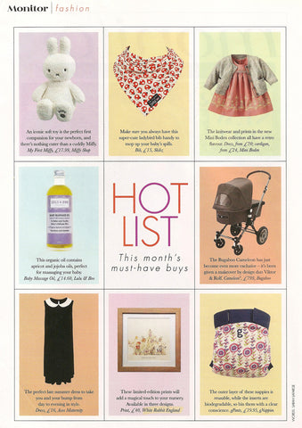 Monitor Fashion Pregnancy and Birth Magazine featuring our limited edition fairy print