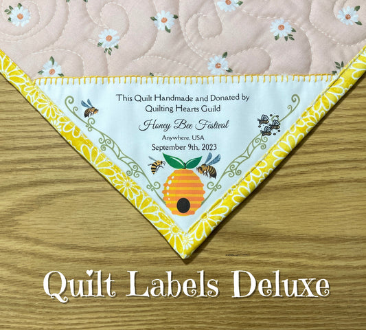 Personalized Quilt Fabric Corner Labels