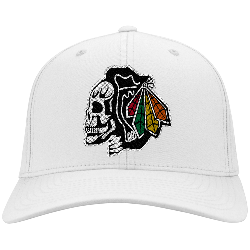 blackhawks skull cap