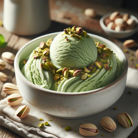 Homemade Pistachio Gelato