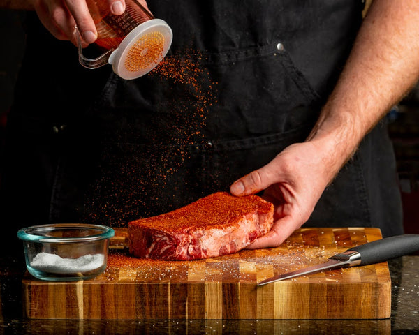 Seasoning the Steak