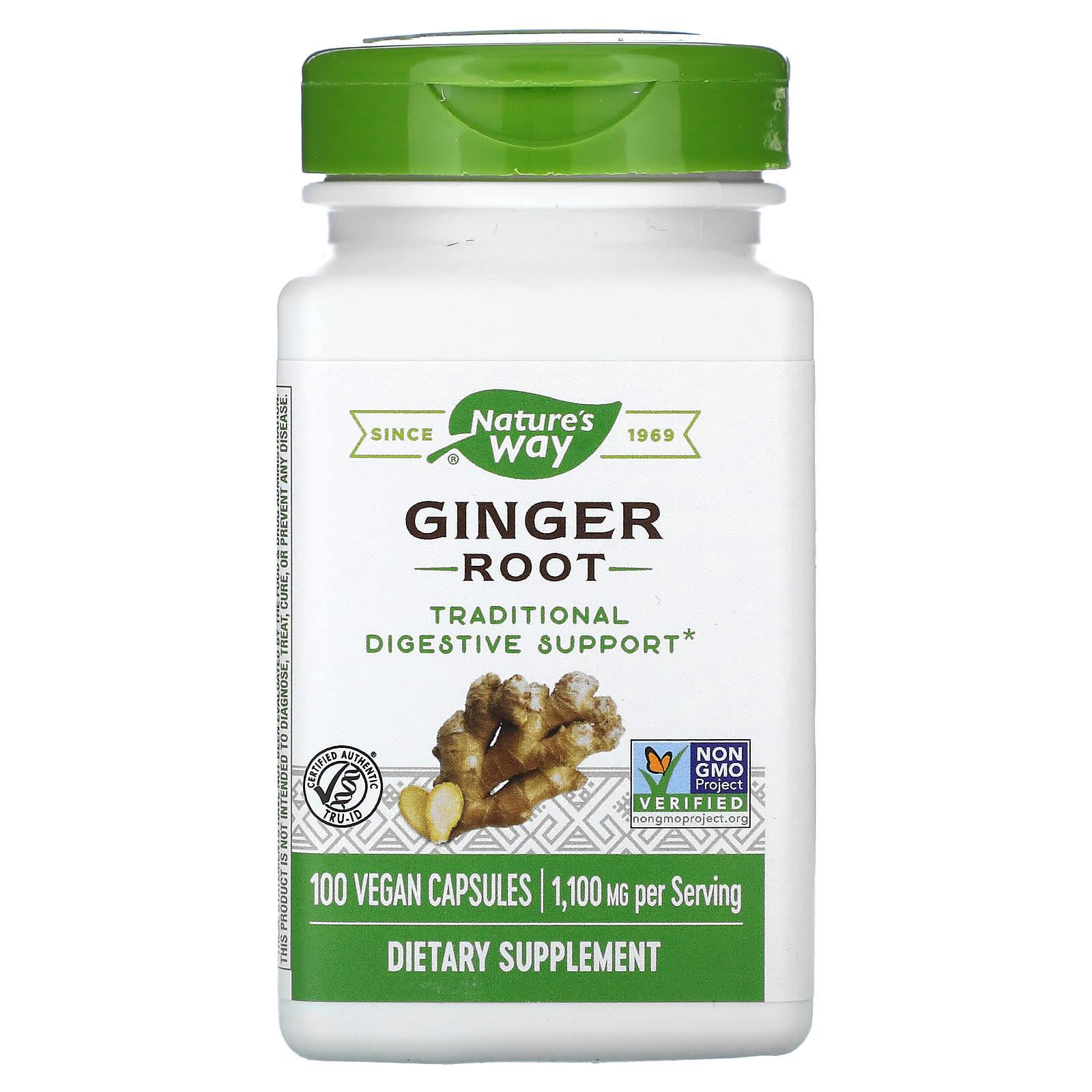 Nature's Way, Ginger Root, 550 mg, 100 Vegan Capsules