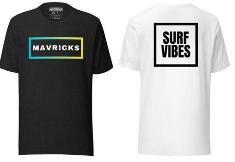 Who Is MAVRICKS two graphic t-shirt designs