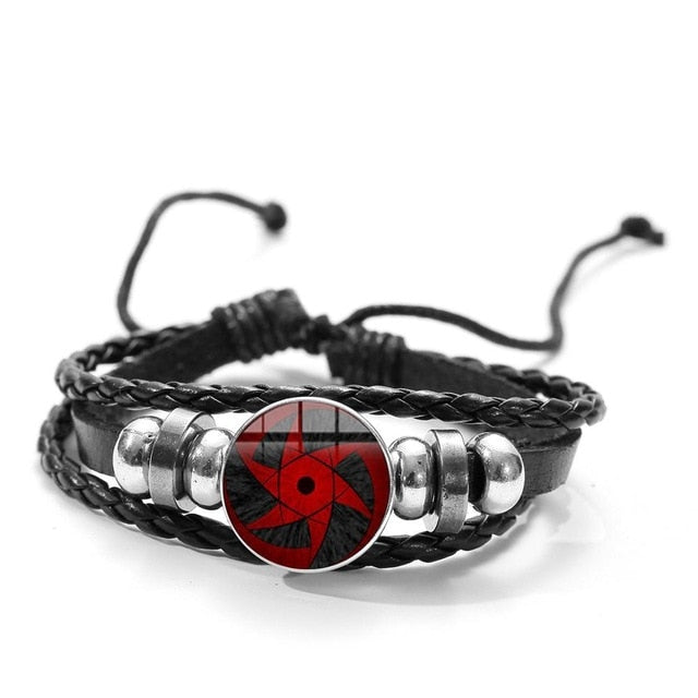 Sharingan & Rinnegan Leather Bracelets – Anime Palaces